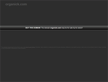 Tablet Screenshot of organick.com